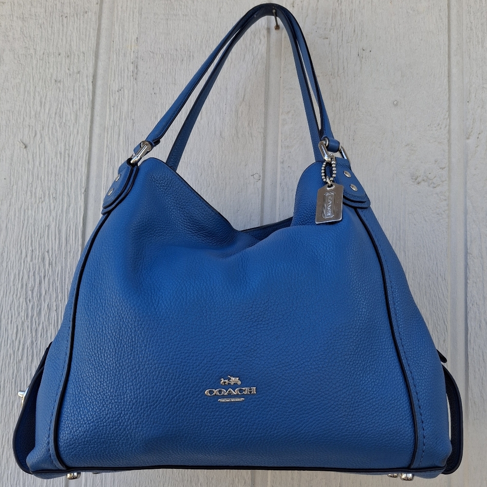 Coach Edie #57125 Handbag Shoulder Bag Tote Purse - Picture 1 of 10